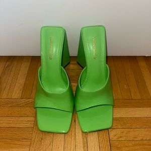 Lime Green J Mules